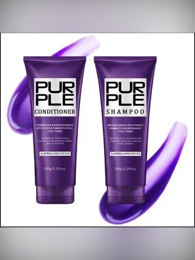 Purple Shampoo & Conditioner Set - Purple